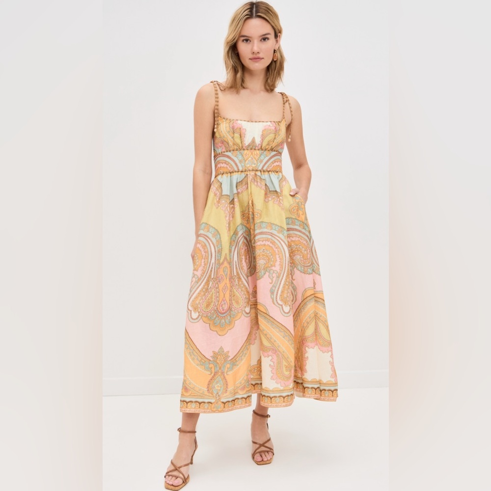 Zimmermann Maxine Picnic Midi Dress Size 3